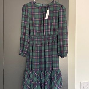 JCrew plaid mini dress